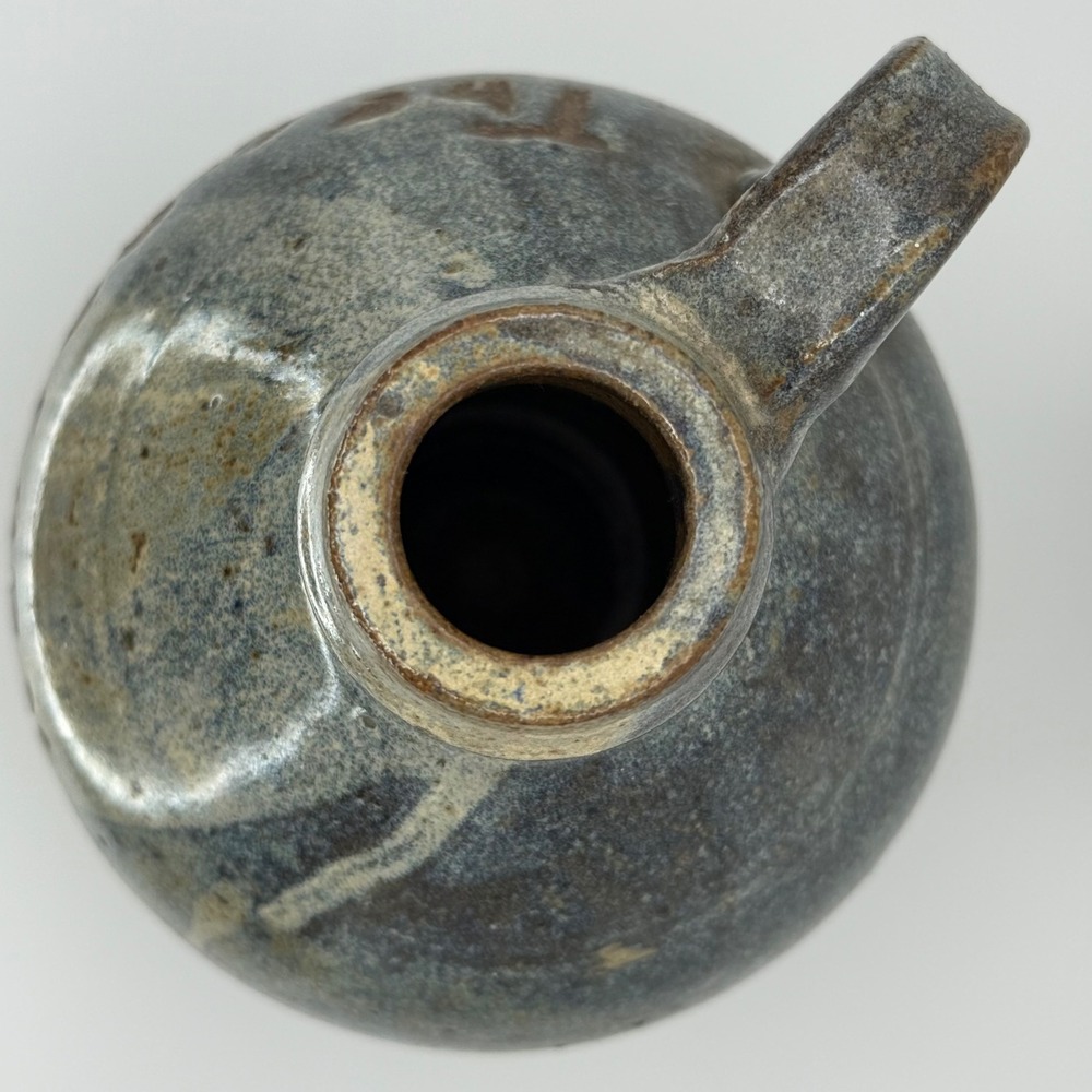 Signed Salt Glaze Stoneware Jug Highwayman McCall‎ The Grocery Rustic Vase 6.5" - Picture 5 of 8
